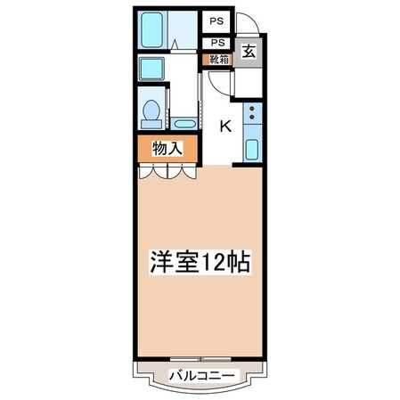 ドラティ三輪の物件間取画像